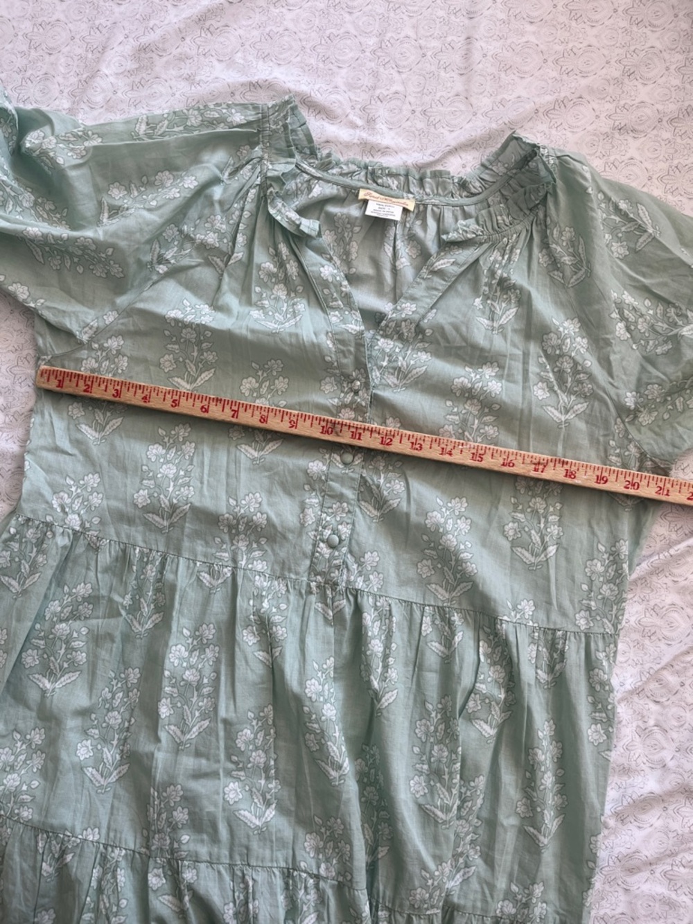 Sweet Magnolia - Floral Maxi Dress with Button Front - Picture 6 of 7